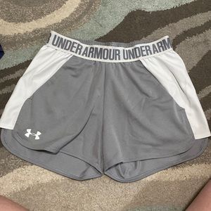 Extra small, heat-gear Under Armour shorts. Barely worn, but I took off the tag